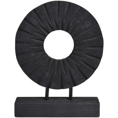 Leen Bakker - Beeld Paula - 38x28x9 Cm - Hout - Zwart