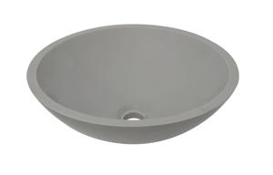 Wiesbaden Valerie waskom rond 43x13 cm solid surface betonlook