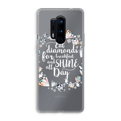 Diamonds: OnePlus 8 Pro Transparant Hoesje