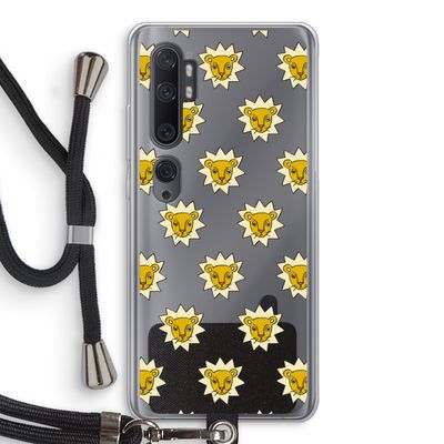 Leeuwenkoppen: Xiaomi Mi Note 10 Pro Transparant Hoesje met koord