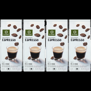La Place Koffiebonen Espresse Arabica 4 x 1000 g bij Jumbo