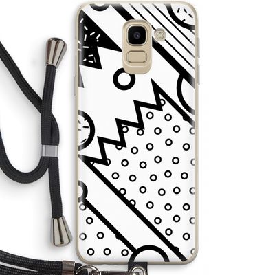 Pop Art #4: Samsung Galaxy J6 (2018) Transparant Hoesje met koord