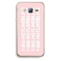 Hotline bling pink: Samsung Galaxy J3 (2016) Transparant Hoesje - thumbnail