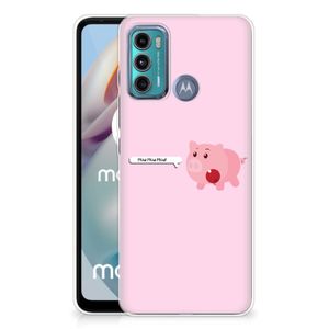 Motorola Moto G60 Telefoonhoesje met Naam Pig Mud