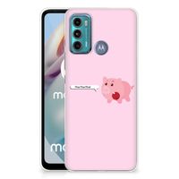 Motorola Moto G60 Telefoonhoesje met Naam Pig Mud - thumbnail