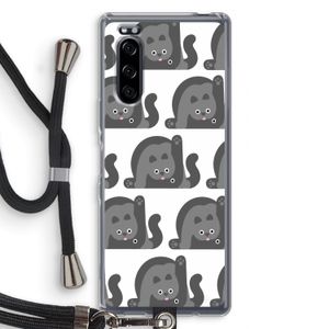 Cats: Sony Xperia 5 Transparant Hoesje met koord