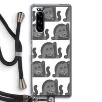 Cats: Sony Xperia 5 Transparant Hoesje met koord