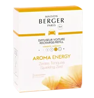 Autoparfum navulling 2 stuks Energy - Zestes toniques / Sparkling zest