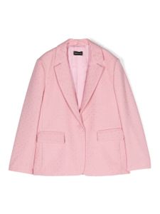 Monnalisa blazer à ornements strassés - Rose