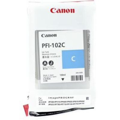 Canon PFI-102 C Kleur Cyan