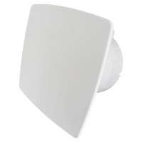 Whisper pro-design badkamerventilator - Ø100mm - met nalooptimer en vochtsensor - bold line - kunststof - wit
