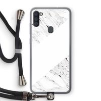 Biggest stripe: Samsung Galaxy A11 Transparant Hoesje met koord