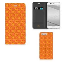 Huawei P10 Plus | Hoesje met Magneet | Batik Oranje