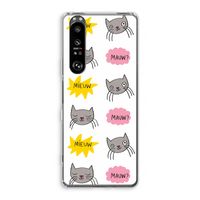 Meow: Sony Xperia 1 III Transparant Hoesje