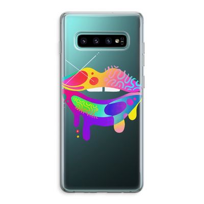 Lip Palette: Samsung Galaxy S10 Plus Transparant Hoesje
