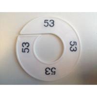 Maatring 9cm wit/zwart 53