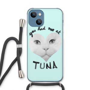 You had me at tuna: iPhone 13 Transparant Hoesje met koord
