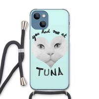 You had me at tuna: iPhone 13 Transparant Hoesje met koord