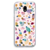 Terrazzo Memphis Pink: Samsung Galaxy J3 (2017) Transparant Hoesje - thumbnail