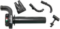 Domino gasdraaigreep armatuur "kre03". throttle grips alu sw 2-train kre03