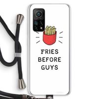 Fries before guys: Xiaomi Mi 10T 5G Transparant Hoesje met koord