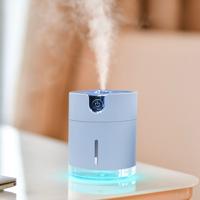 WT-H16 USB-oplaad water patroon verstuivers bevochtiger met kleurrijke nachtlampjes water tank capaciteit: 300mL (blauw)