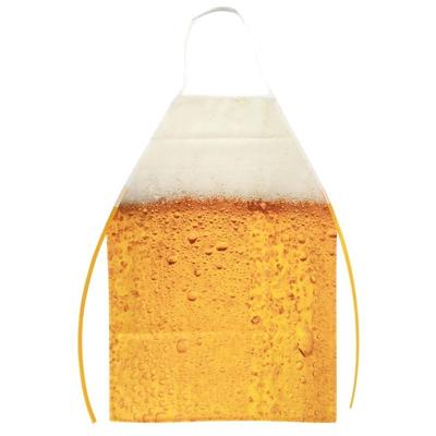 Bierfeest thema kookschort - barkeeper - volwassenen - one size - polyester - BBQ/Pils party