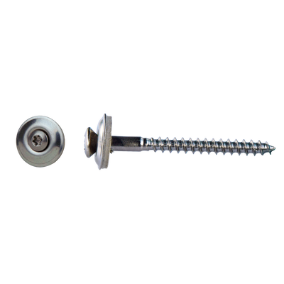 pgb-Europe PGB-FASTENERS | Houtschroef +EPDM DIN 7995Z Ø 4,50x90 A2 | 100 st 07995RA00004500903