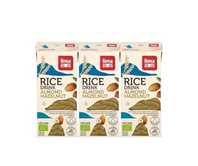 Lima Rice drink hazelnoot-amandel 200ml bio