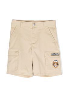 Moschino Kids short à poches cargo - Tons neutres