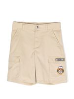Moschino Kids short à poches cargo - Tons neutres Moschino Kids short à poches cargo - Tons neutres