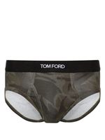 TOM FORD slip à imprimé camouflage - Vert - thumbnail