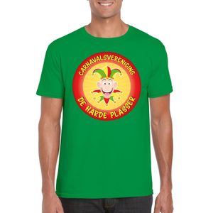 Carnavalsvereniging De Harde Plasser Limburg heren t-shirt groen