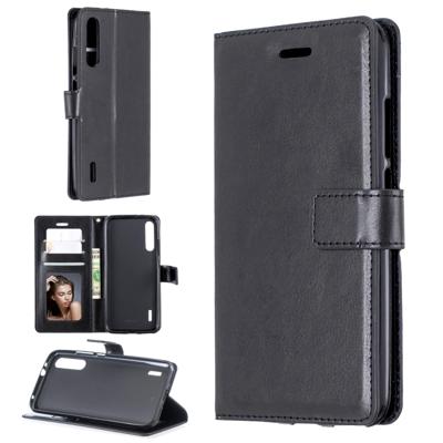 Crazy Horse textuur horizontale Flip lederen draagtas met houder & kaartsleuven & portemonnee & fotolijstjes voor Xiaomi mi a3 (zwart)