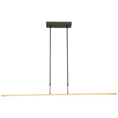 Masterlight Zwarte hanglampReal 2 130cm met goud - 2776-GL-P-DW