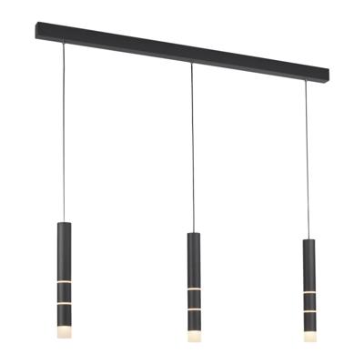Paul Neuhaus Zwarte hanglampPure Vega 3-lichts - 2213-18