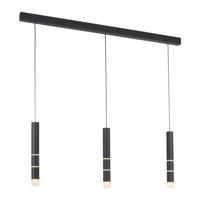 Paul Neuhaus Zwarte hanglampPure Vega 3-lichts - 2213-18