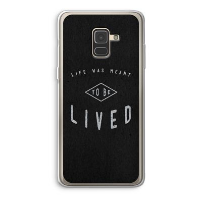 To be lived: Samsung Galaxy A8 (2018) Transparant Hoesje