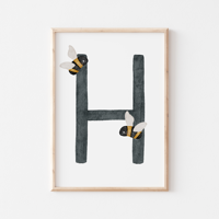 Poster - Alphabet H