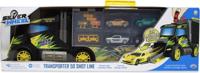 Online Retail Shop Vrachtauto silver wheels transporter met 4 auto&apos;s