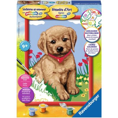 Puppy schilderen op nummer (286201)