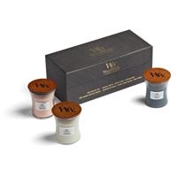 Woodwick deluxe gift set 3 mini candle floral