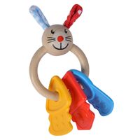 Eichhorn baby houten bijtring konijn