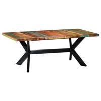 Eettafel 200x100x75 cm massief gerecycled hout