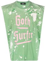 DSQUARED2 t-shirt sans manches à logo imprimé - Vert