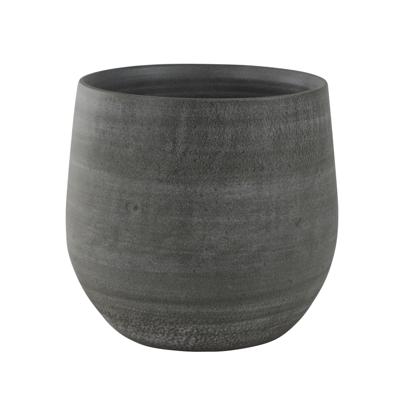 Steege Plantenpot - keramiek - mystic grijs - 26x26 cm - bloempot