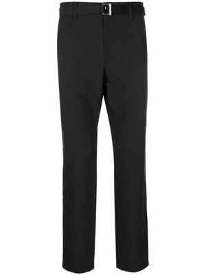 sacai pantalon en coton à coupe droite - Noir