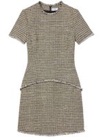 Proenza Schouler White Label robe courte en tweed à bords francs - Jaune