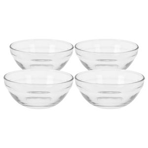 Kommen - set 12x - glas - dia 12 cm - schaaltjes