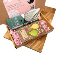 Verjaardagscadeau | Chocoladereep + thee + gezichtsmasker